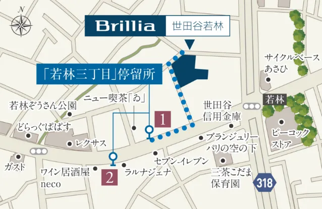 バス停案内図