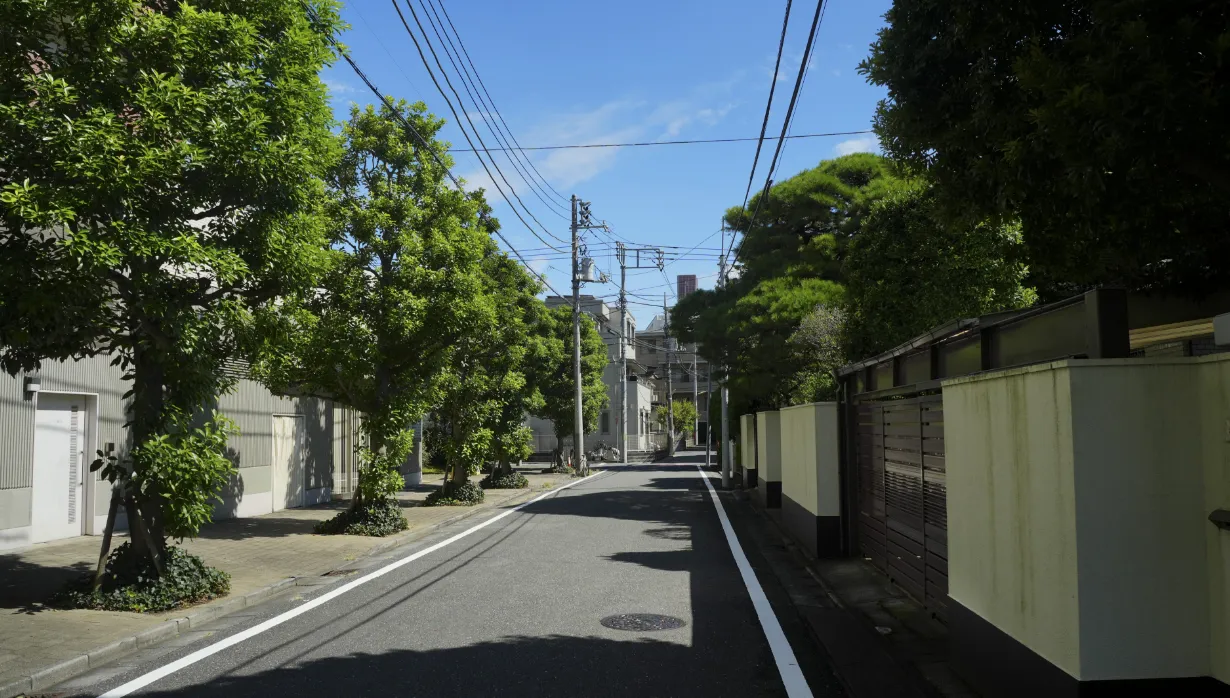 現地周辺の街並み（徒歩4分／約310m）